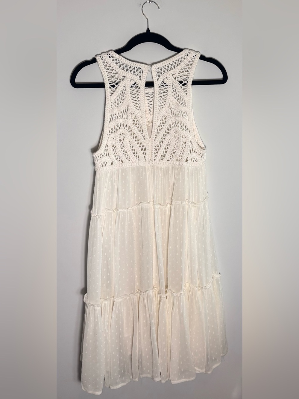 Zara Woman Bohemian Crochet Fringe Sundress size small - Picture 2 of 5
